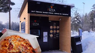 World's Most Popular Pizza Vending Machine | Testing a Pizza Vending Machine in Finland