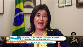 Simone Tebet (MDB) conquista novo aliado na campanha à Presidência