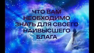 ЧТО ВЫ ДОЛЖНЫ ЗНАТЬ СЕЙЧАС ДЛЯ СВОЕГО НАИВЫСШЕГО БЛАГА!!!