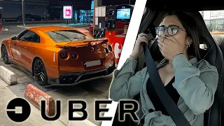 PRENDRE DES CLIENTS UBER EN NISSAN GTR (ils sont choqués 😂)