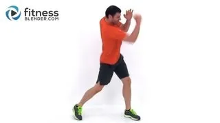 Cardio Kickboxing plus Abs and Obliques Workout - At Home Bodyweight Workout