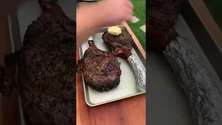 Tomahawk Steaks on the Coals | Over The Fire Cooking by Derek Wolf