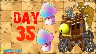 Plants vs Zombies 2 - Wild West - Day 35 BOSS [Zombot War Wagon 2.0] No Premium