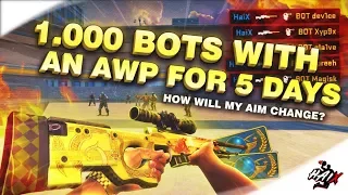 1.000 bots with an AWP for 5 days - How will my aim change ? (MONSTER AIM PRACTICE)