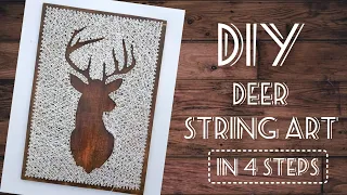 Deer String Art in 4 Steps | Step-by-Step Tutorial | DIY Thread Art