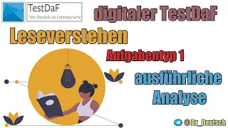 Digitaler TestDaF. LV. Aufgabe 1