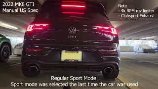 MK8 Volkswagen GTI - Secret sport mode demonstration