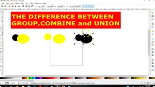 The difference between Group,Combine and Union in Inkscape