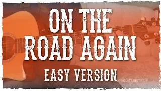 "On The Road Again" Easy Beginner Guitar Lesson | Willie Nelson