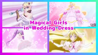 Magical Girls In wedding dress 【 Anime Transformation】