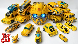 19 Yellow Bumblebee Transformer Robot Car Toys : Bus, Smash Excavator, truck crane, boat Cars Robot