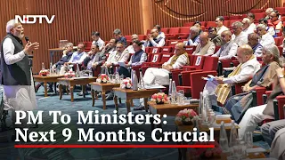 PM Modi Chairs Council Of Ministers Meet At Newly Built Convention Centre