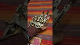 Steampunk Mechanical Prosthetic Hand Update 5 #shorts