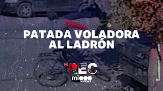 PATADA VOLADORA AL LADRÓN - POLICÍA MATÓ AL DELINCUENTE - #REC