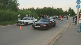 Bmw e36 2.5 vs Ауди 80 2.0 turbo. В поисках соперника.