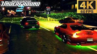 NFS: Underground 2 - Stage 3 - Part 4 - Toyota Supra - 4K 60FPS - Remastered