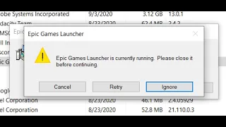 Fix Epic Games Launcher Uninstall Error Epic Games Launcher is Currently Running