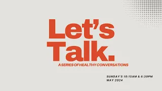 Morning Celebration // Let's Talk: God and Suffering // Sunday 2nd June