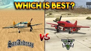 GTA 5 P-45 NOKOTA VS GTA SAN ANDREAS RUSTLER : WHICH IS BEST?