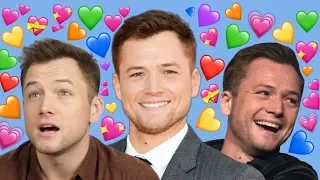 taron egerton being a right cutie for 5 minutes