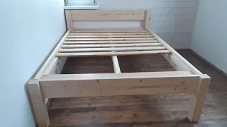 Деревянная кровать. Кровать из массива сосны своими руками