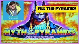 Let's make it a QUICKIE! Myth of the Pyramids Anubis Riches Slot. Quick bonus with retriggers!