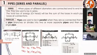 HYDRAULICS: SERIES AND PARALLEL PIPE 1