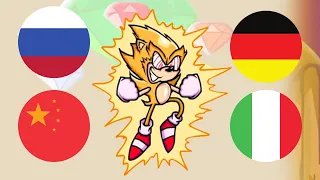 Fleetway Super Sonic but I edited it in different languages