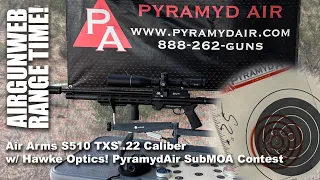 Air Arms S510 TXS Shooting SUB MOA Pyramyd Air’s SUBMOA Contest