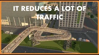 HOW TO REDUCE TRAFFIC & GET MORE PEDESTRIANS | Cities Skylines