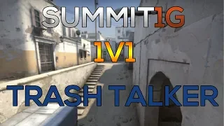 CS:GO 1v1 ● SUMMIT1G vs TRASH TALKER! [ de_dust2 ]