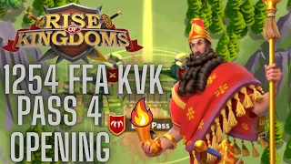 F2P 1254 PASS 4 OPENING! FFA Heroic Anthem KvK | Rise of Kingdoms