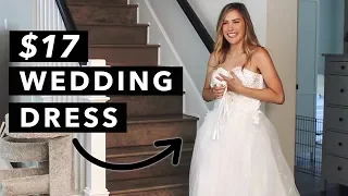 Trying on cheap wedding dresses ft. my Fiance | wish.com