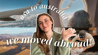 we moved to australia! 🌞 living abroad diaries | selling our home, work visas, 22hrs of flying