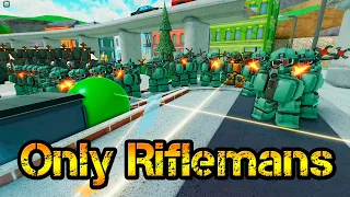 Only Riflemans Mercenary Base Fallen Mode Roblox Tower Defense Simulator