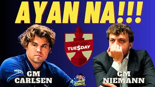 NAGKABARAGAN DIN ANG DALAWA! Lets go! Carlsen vs Niemann! Titled Tuesday