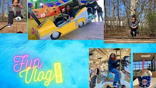 🌸 Spring Vlog: Day at the park & carnival 🎡🏞☀️