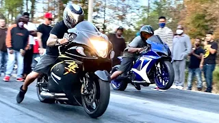 JACKSONVILLE STREET BIKE RACES | Gxsr1000, Hayabusa, Kawasaki, Banshees & More