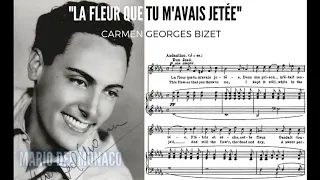 "Le fleur que tu m'avais jetée" Carmen - Mario Del Monaco (in italian with score!) HQ 1080p