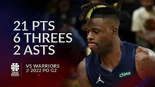 Reggie Bullock 21 pts 6 threes 2 asts vs Warriors 2022 PO G2