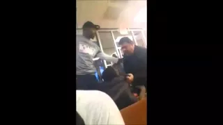 Big Badass Trucker Destroys Cowardly Woman Beater In Waffle House