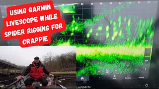 Using Garmin Livescope While Spider Rigging For Crappie