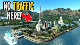 Squashing Traffic with 1000 Buses on a 100 KM Transit Line in Cities Skylines!