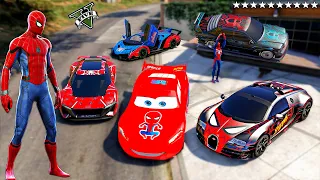 GTA 5 - Stealing MODIFIED Luxury Vehicles With SPIDERMAN & Michael! (Real Life Cars #46)