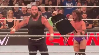 JD Mcdonagh Chair Shot To Bron Strowman On WWE Raw - WWE RAW Highlights #thejudgementday