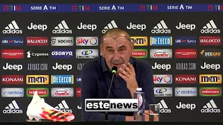 Juve-Lazio 2-1, Sarri: "Parole di Conte? Non le ho sentite assolutamente"