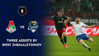 Three Assists by Rifat Zhemaletdinov in a game against FC Sochi | RPL 2020/21