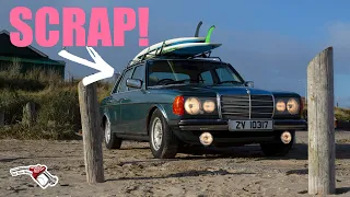 Rescued from the junkyard | 1 year Mercedes restoration in 1hr23