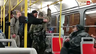 „Chytnu Tě za držku a vyhodím tě z tramvaje!” Konflikt výtržníka s urostlým mužem na noční lince.