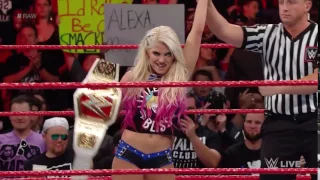 Alexa Bliss wields a kendo stick against Mickie James Raw, May 22, 2017 online video cutter com